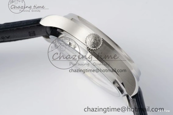 MIROTIME 0316 ZeroBulk Portuguese Real PR IW500715 SS AZF 1:1 Best Edition White Blue Dial on Blue Leather Strap A 7034